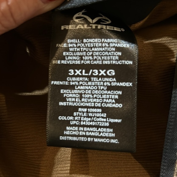 RealTree Men’s Scent Control Jacket. NWT 3XL - Picture 8 of 12